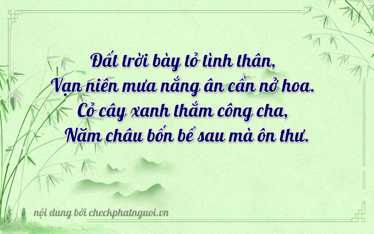 Bài thơ ý nghĩa cho <b>biển số 67L1-55000</b> tại website checkphatnguoi.vn