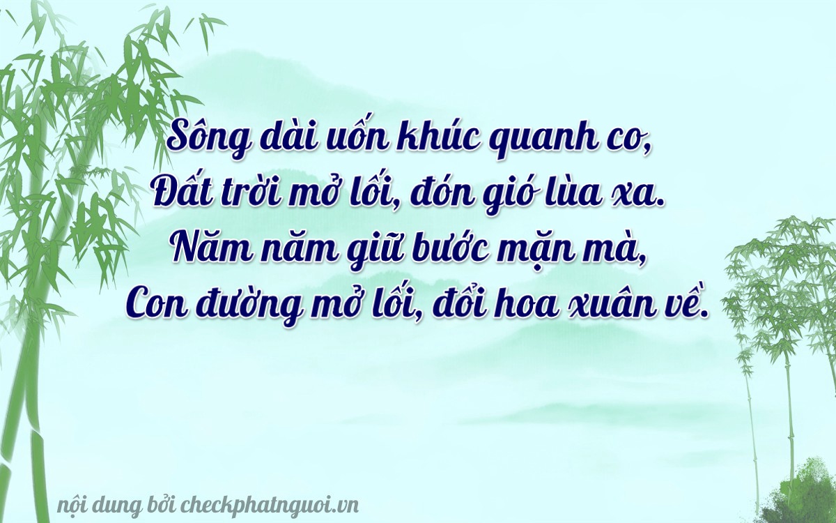 Bài thơ ý nghĩa cho <b>biển số 67L1-81055</b> tại website checkphatnguoi.vn
