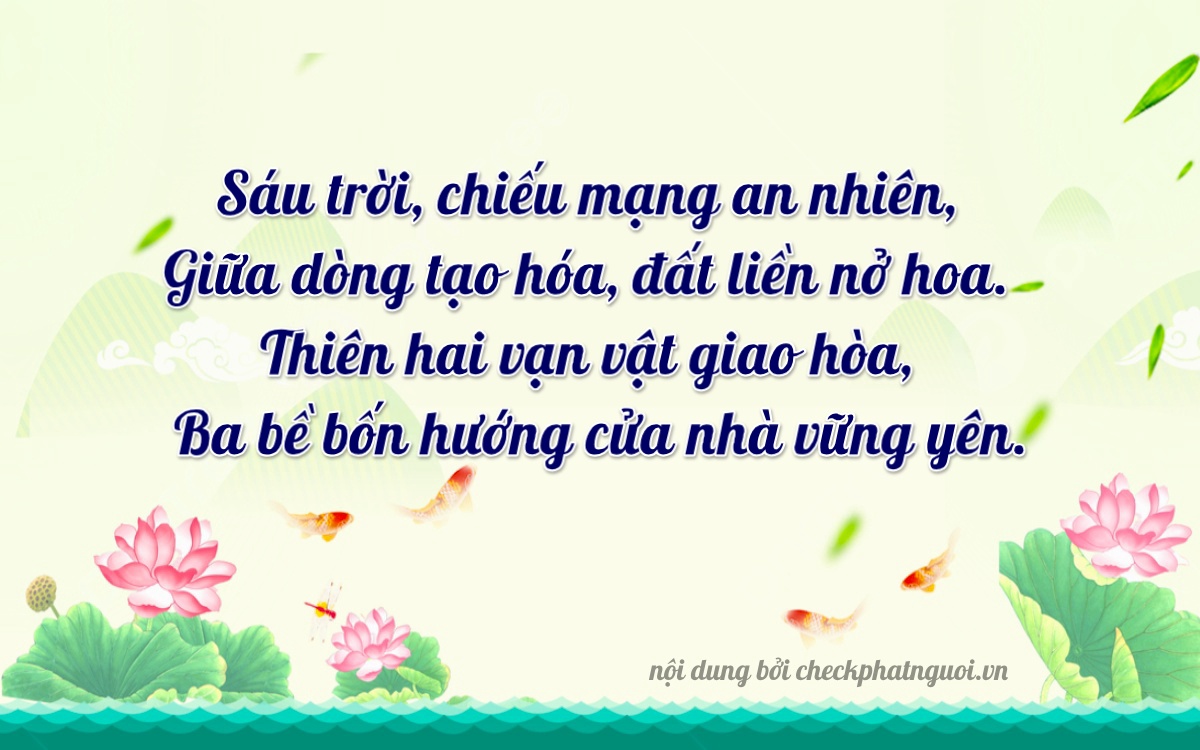 Bài thơ ý nghĩa cho <b>biển số 67L2-06213</b> tại website checkphatnguoi.vn