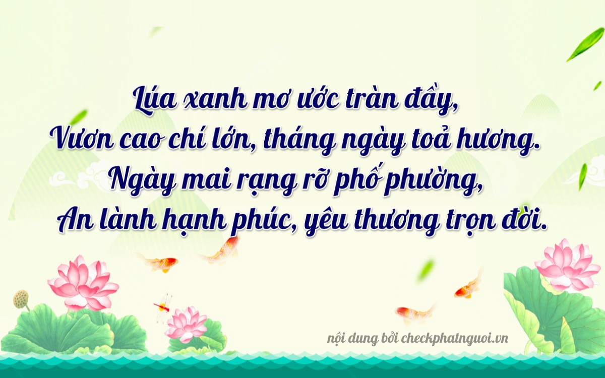 Bài thơ ý nghĩa cho <b>biển số 67L2-52664</b> tại website checkphatnguoi.vn