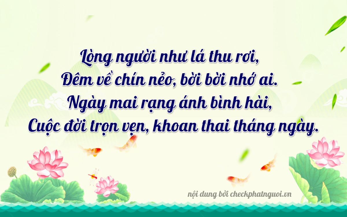 Bài thơ ý nghĩa cho <b>biển số 67M1-19796</b> tại website checkphatnguoi.vn
