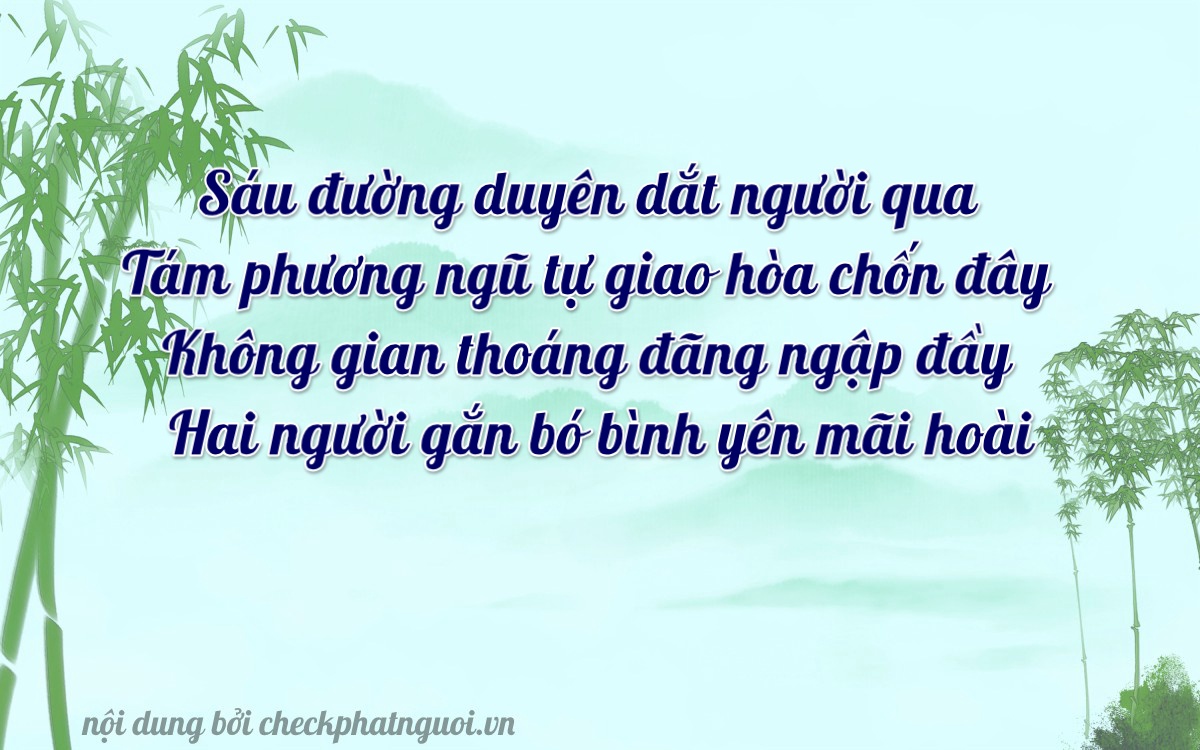 Bài thơ ý nghĩa cho <b>biển số 67M1-68020</b> tại website checkphatnguoi.vn