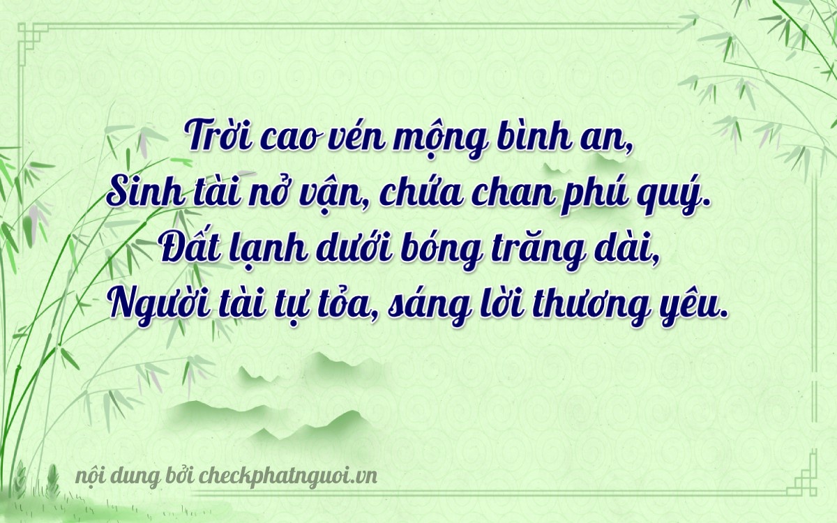 Bài thơ ý nghĩa cho <b>biển số 67M-46379</b> tại website checkphatnguoi.vn