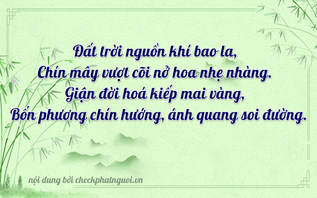 Bài thơ ý nghĩa cho <b>biển số 67N1-09469</b> tại website checkphatnguoi.vn