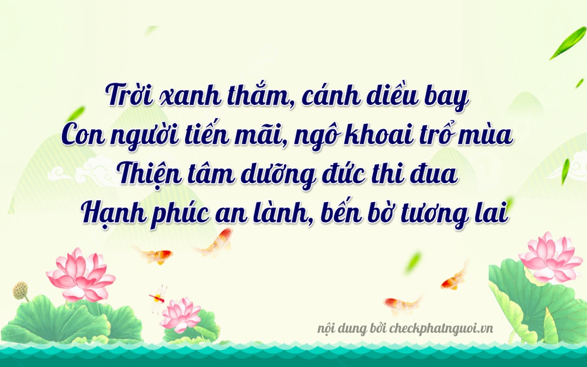 Bài thơ ý nghĩa cho <b>biển số 67P-17019</b> tại website checkphatnguoi.vn