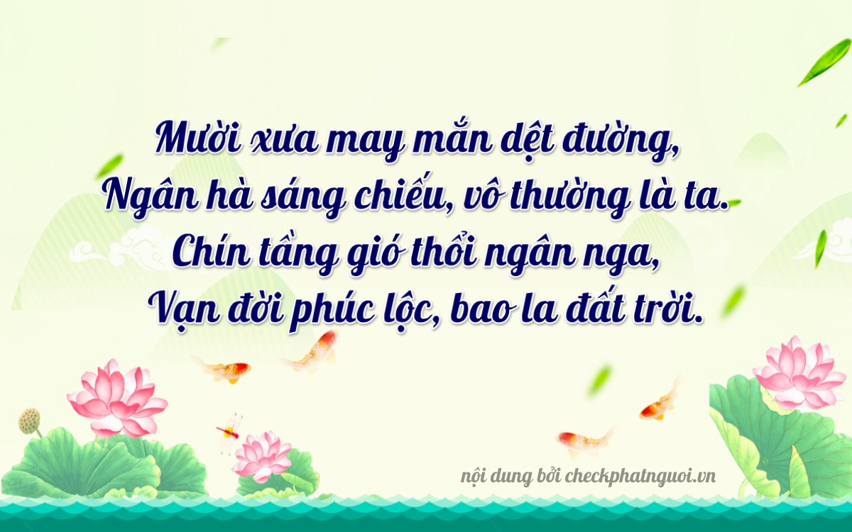 Bài thơ ý nghĩa cho <b>biển số 67S-13923</b> tại website checkphatnguoi.vn