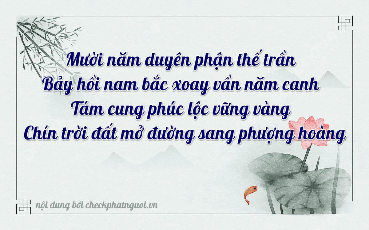 Bài thơ ý nghĩa cho <b>biển số 67V-17889</b> tại website checkphatnguoi.vn