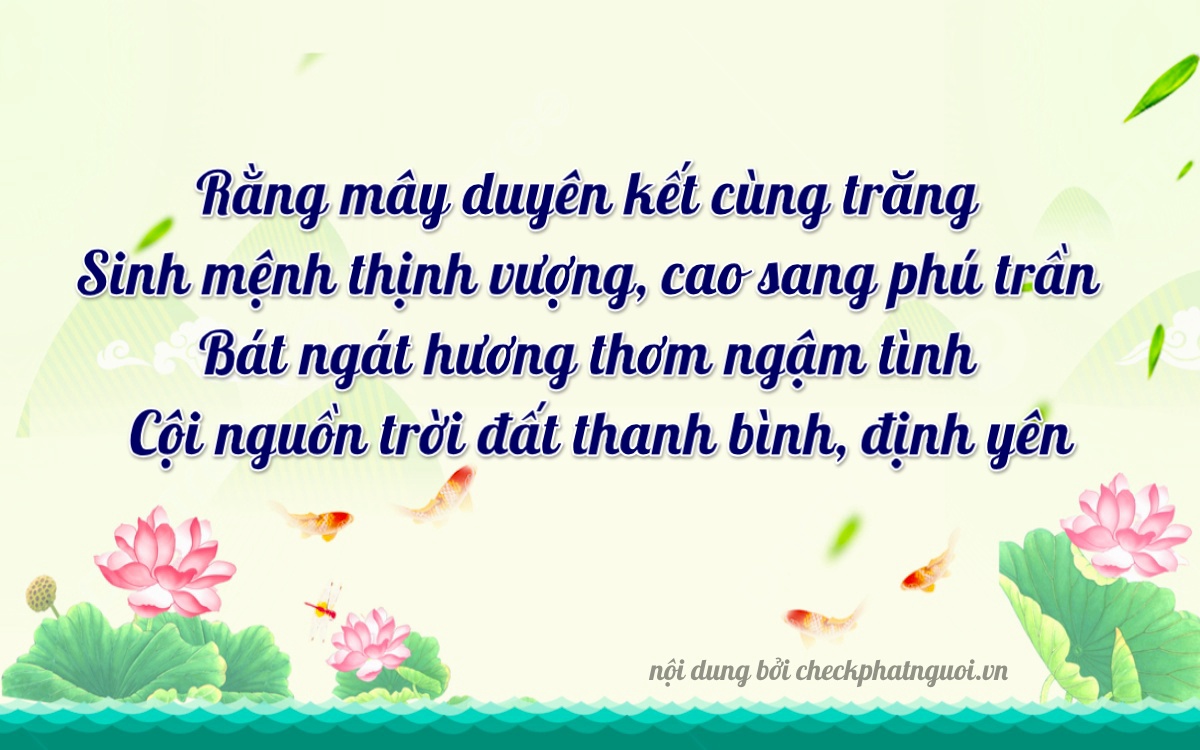 Bài thơ ý nghĩa cho <b>biển số 68374</b> tại website checkphatnguoi.vn