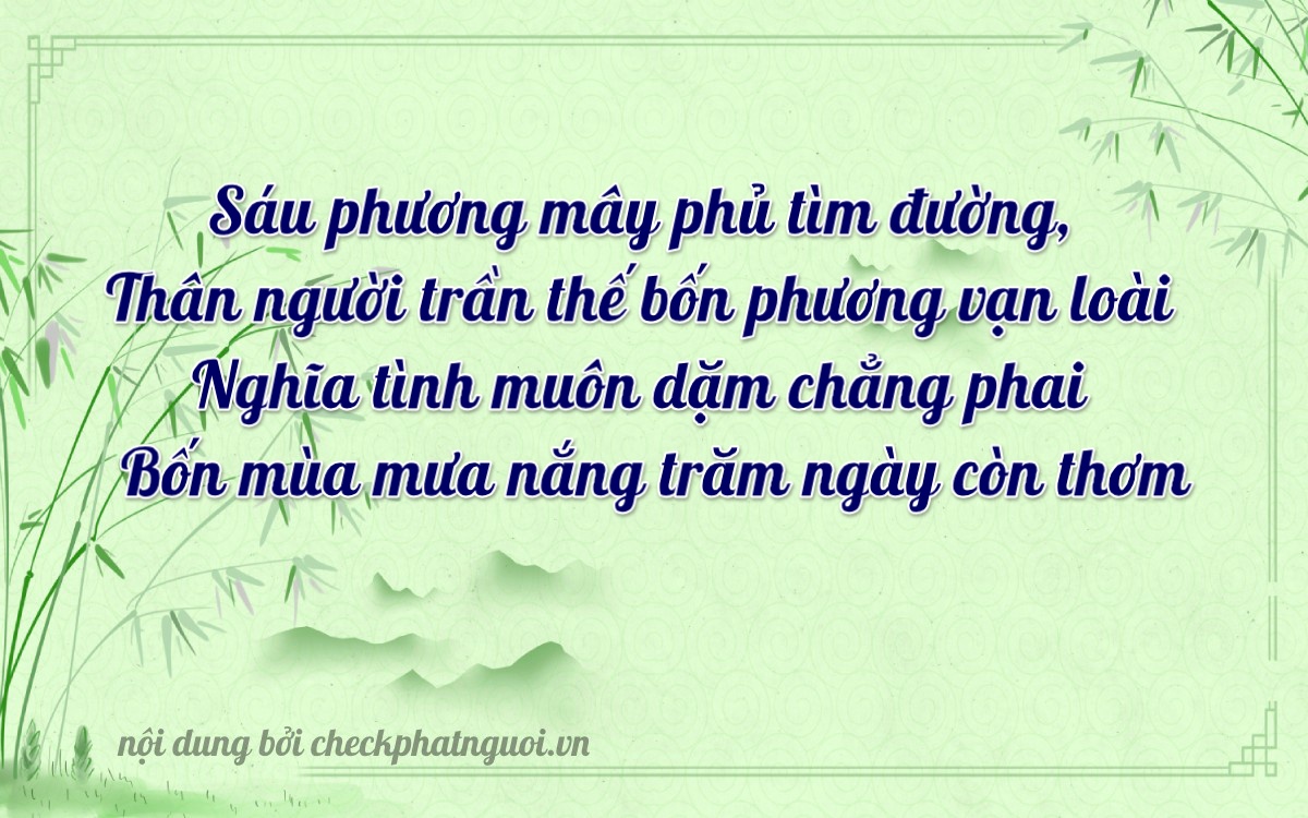 Bài thơ ý nghĩa cho <b>biển số 68464</b> tại website checkphatnguoi.vn