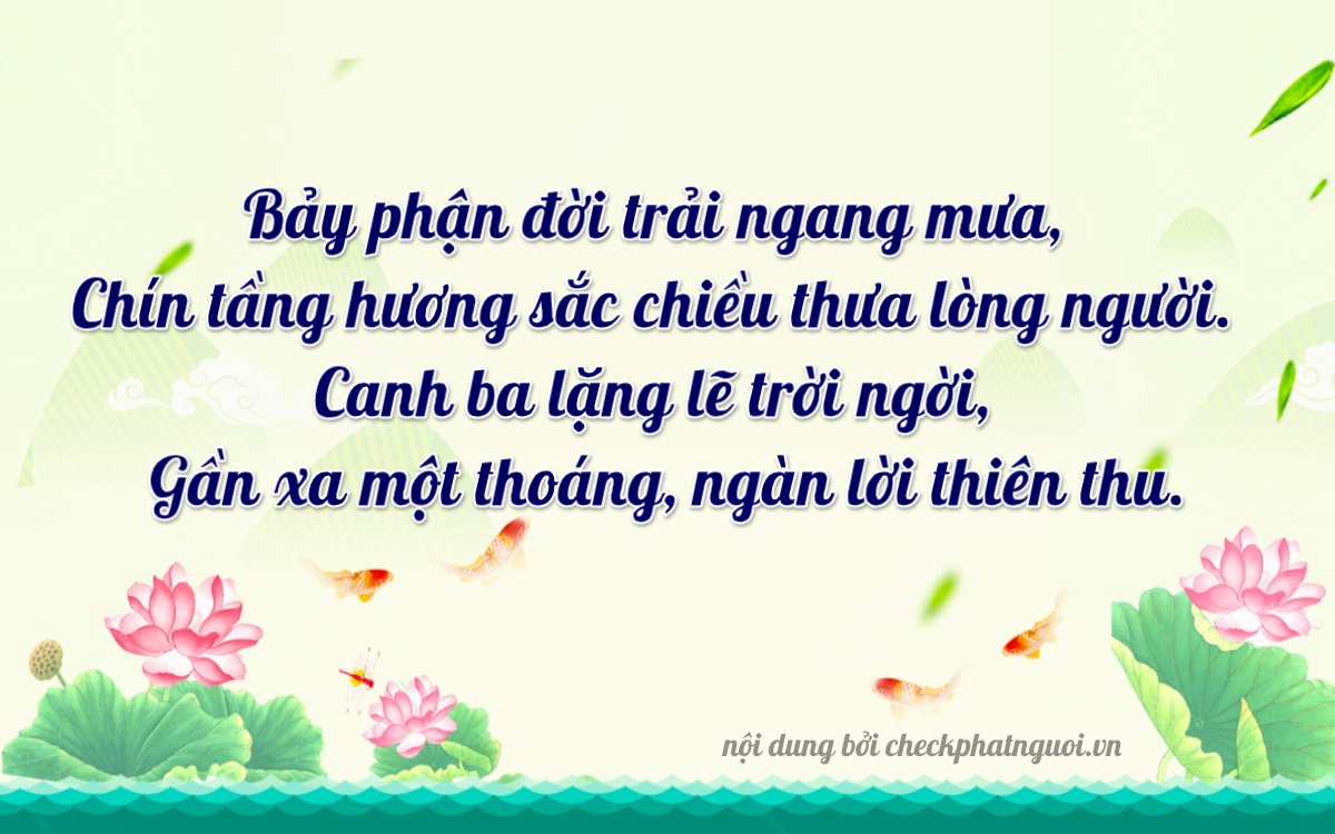 Bài thơ ý nghĩa cho <b>biển số 6862-07993</b> tại website checkphatnguoi.vn