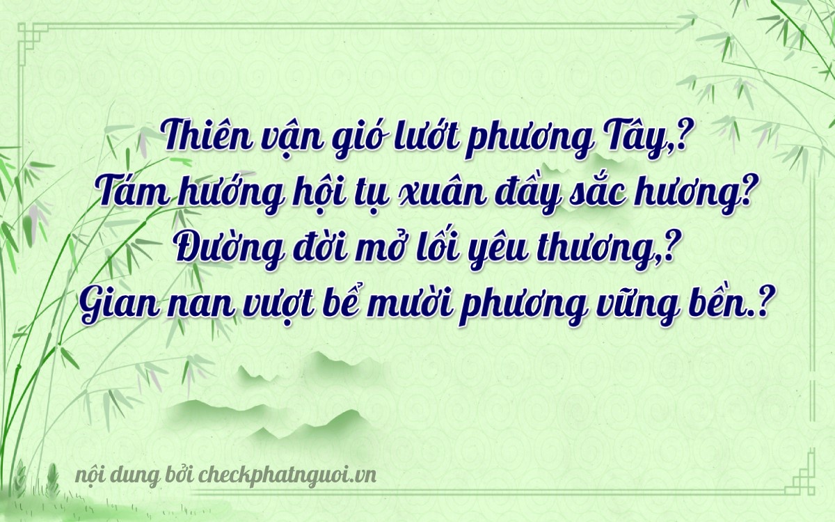 Bài thơ ý nghĩa cho <b>biển số 68A-04820</b> tại website checkphatnguoi.vn