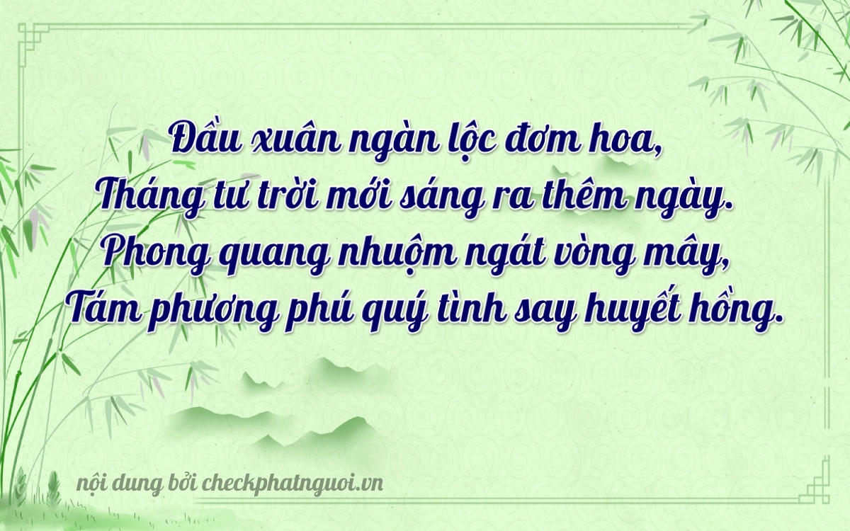 Bài thơ ý nghĩa cho <b>biển số 68A1-00904</b> tại website checkphatnguoi.vn