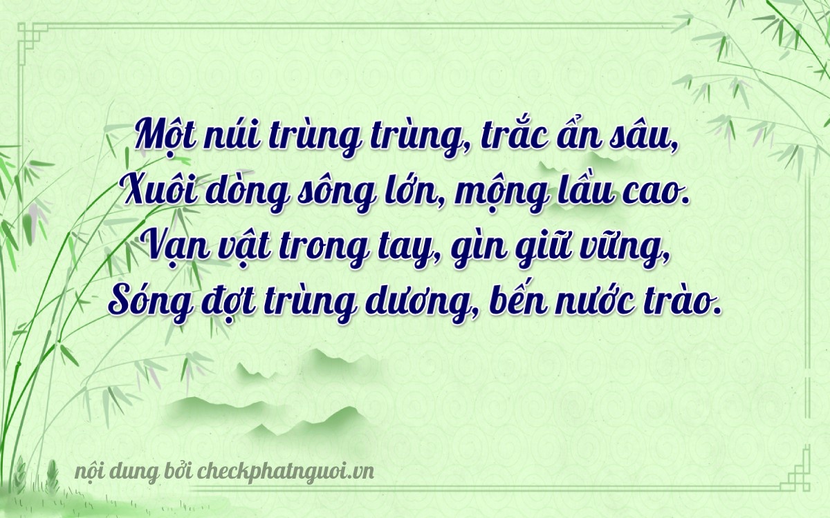 Bài thơ ý nghĩa cho <b>biển số 68A-11888</b> tại website checkphatnguoi.vn