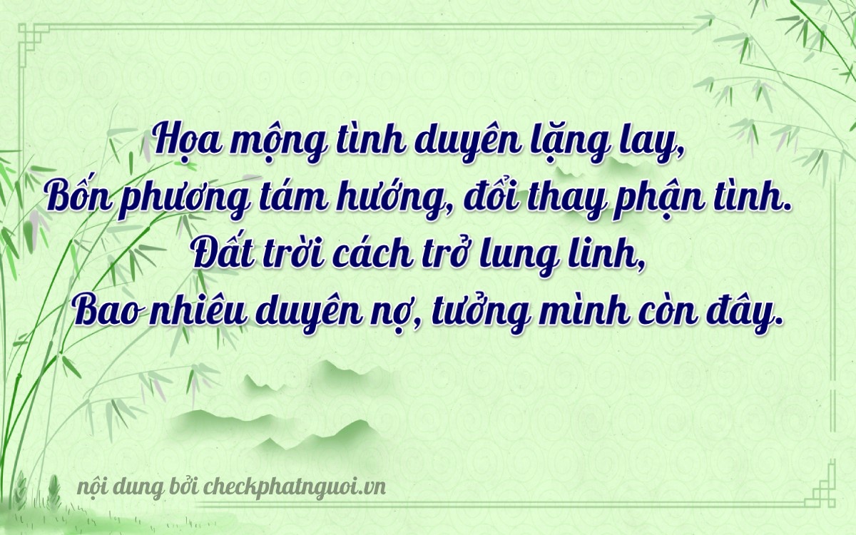 Bài thơ ý nghĩa cho <b>biển số 68A-24727</b> tại website checkphatnguoi.vn