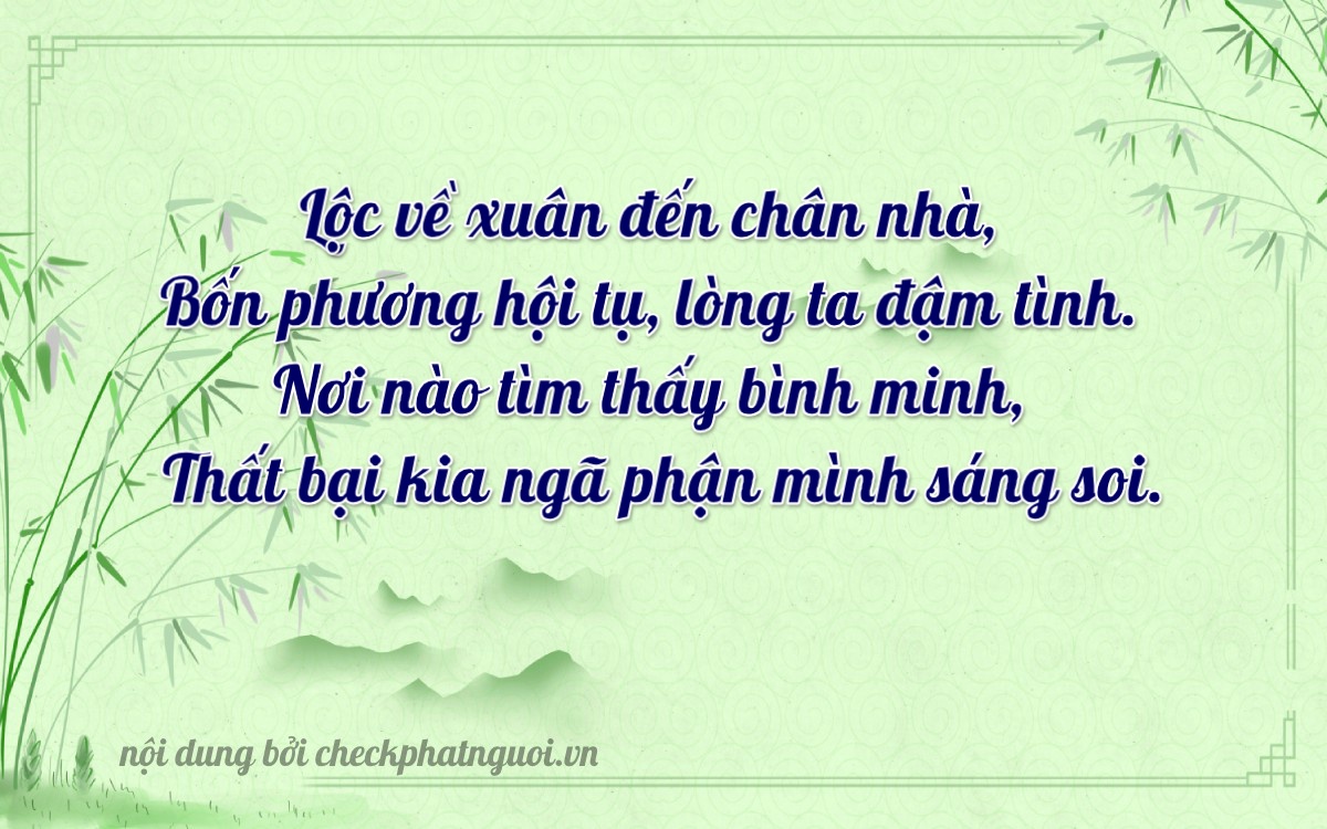 Bài thơ ý nghĩa cho <b>biển số 68A-24979</b> tại website checkphatnguoi.vn