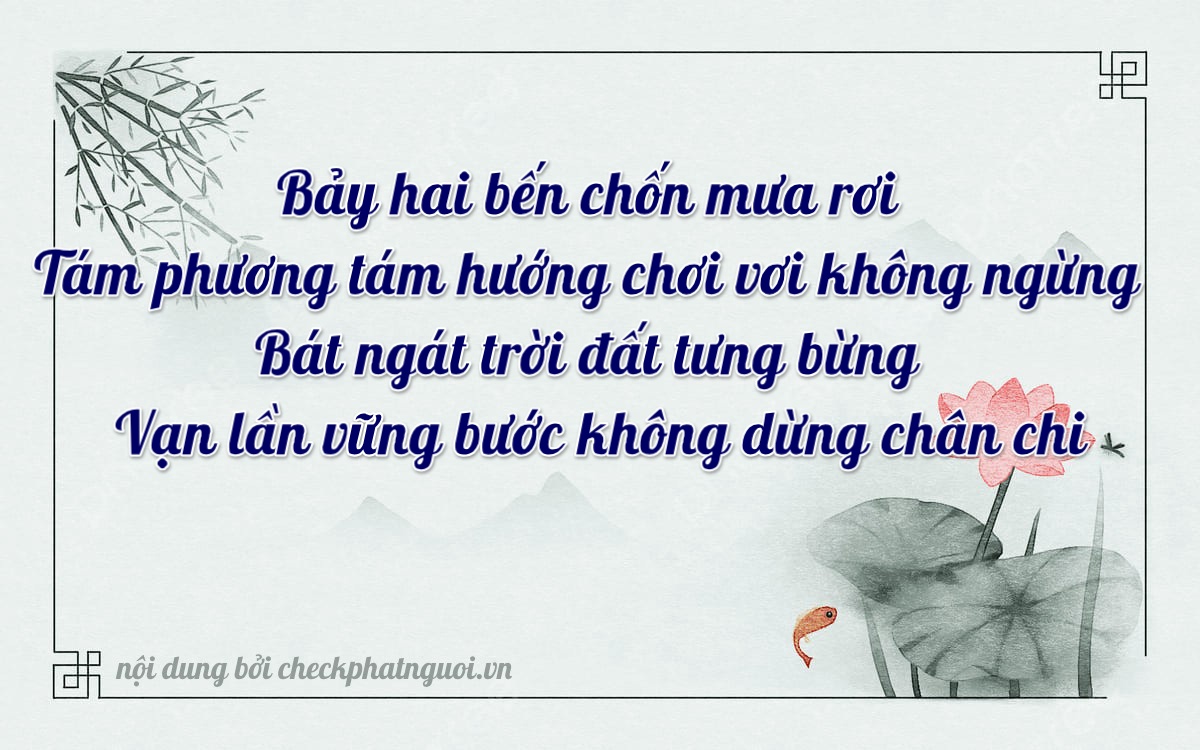 Bài thơ ý nghĩa cho <b>biển số 68A-27887</b> tại website checkphatnguoi.vn