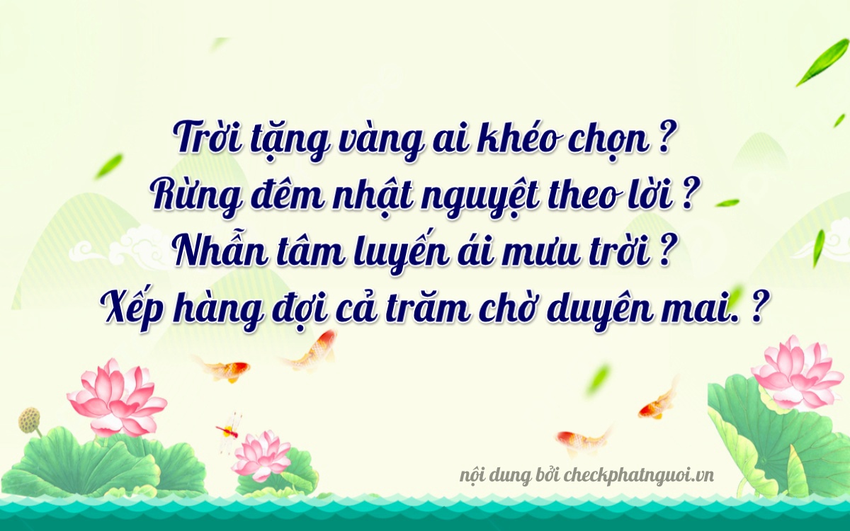 Bài thơ ý nghĩa cho <b>biển số 68A-28235</b> tại website checkphatnguoi.vn