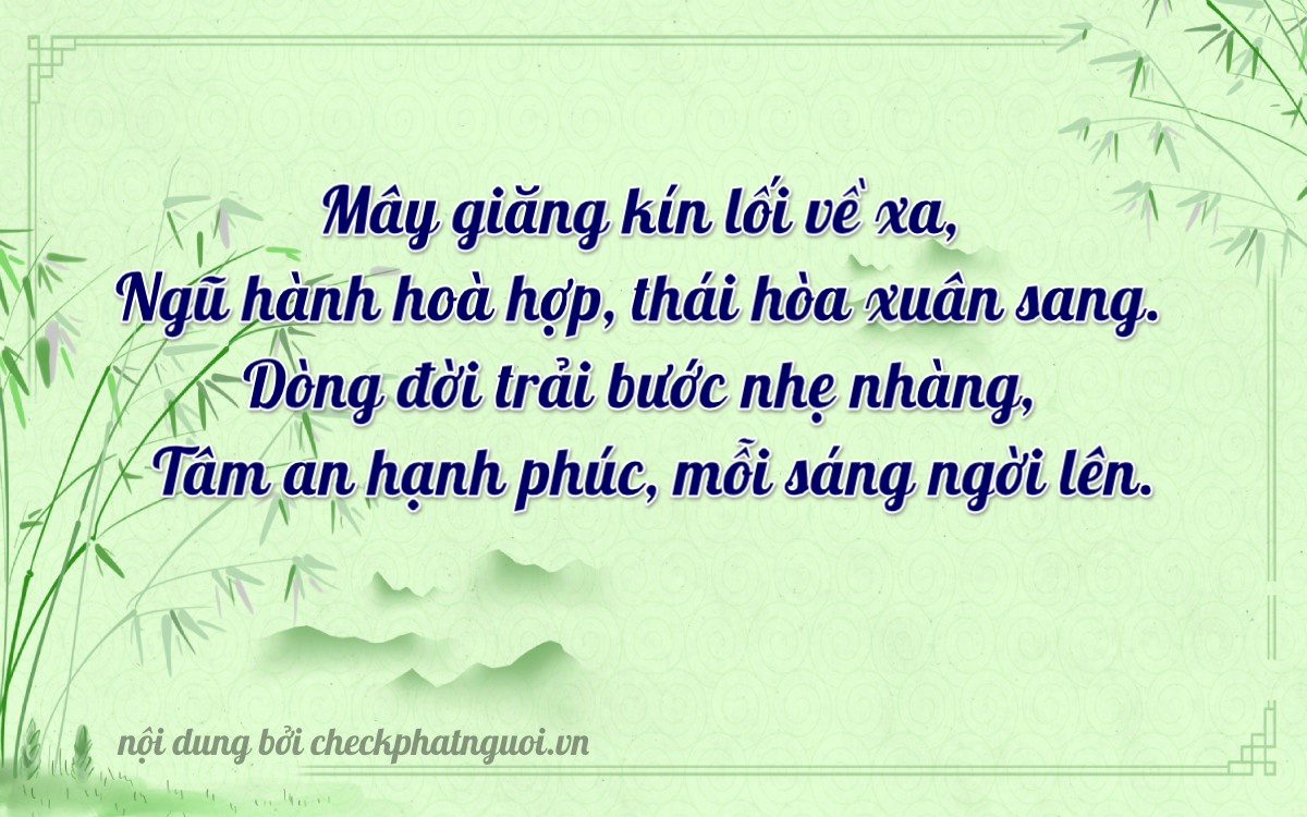 Bài thơ ý nghĩa cho <b>biển số 68A-30114</b> tại website checkphatnguoi.vn