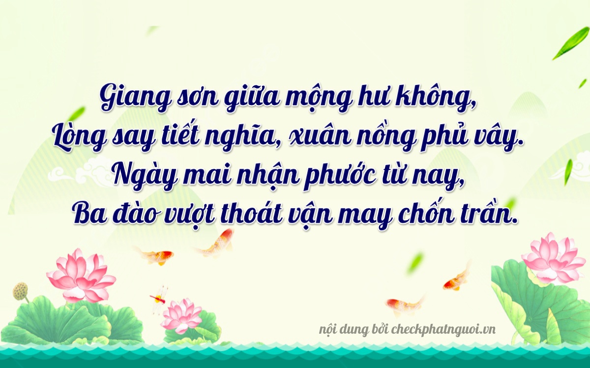 Bài thơ ý nghĩa cho <b>biển số 68A-30883</b> tại website checkphatnguoi.vn