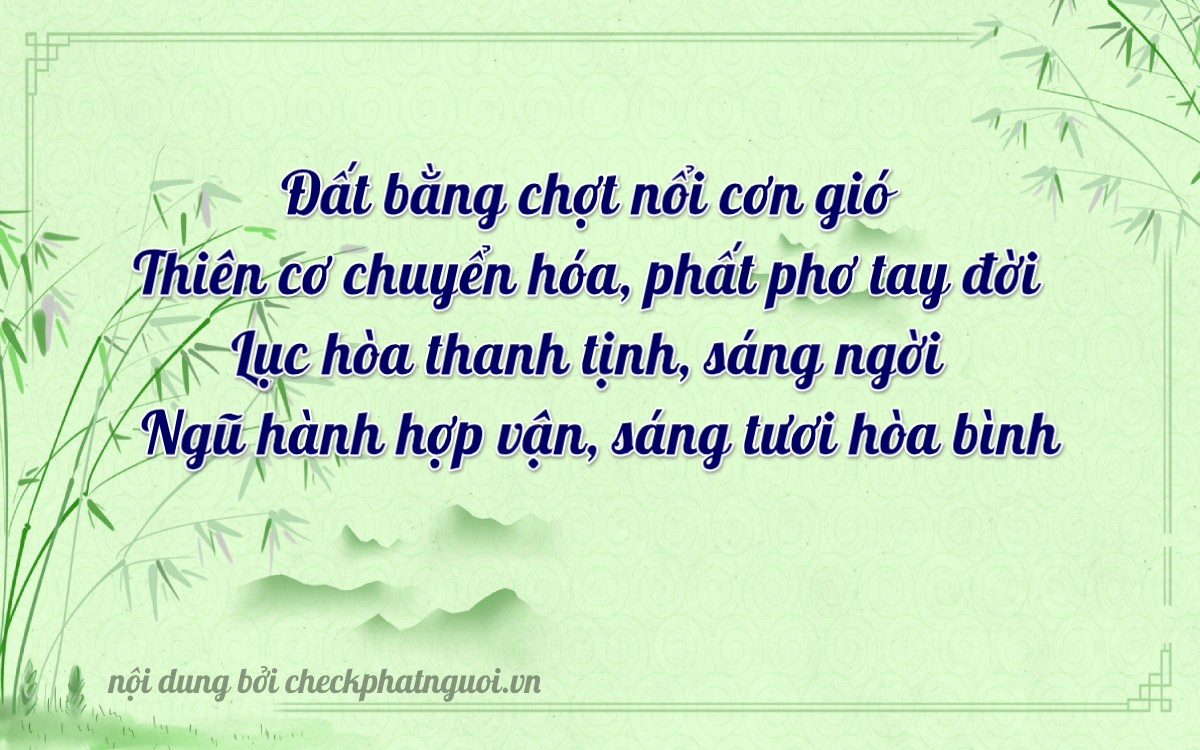 Bài thơ ý nghĩa cho <b>biển số 68AA-66546</b> tại website checkphatnguoi.vn