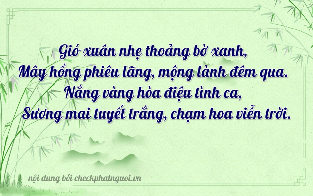 Bài thơ ý nghĩa cho <b>biển số 68AB-07252</b> tại website checkphatnguoi.vn