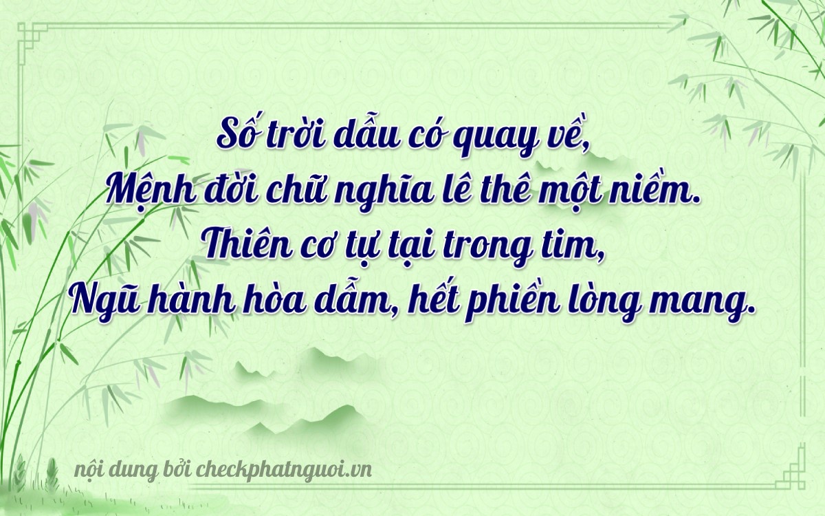 Bài thơ ý nghĩa cho <b>biển số 68AB-17045</b> tại website checkphatnguoi.vn