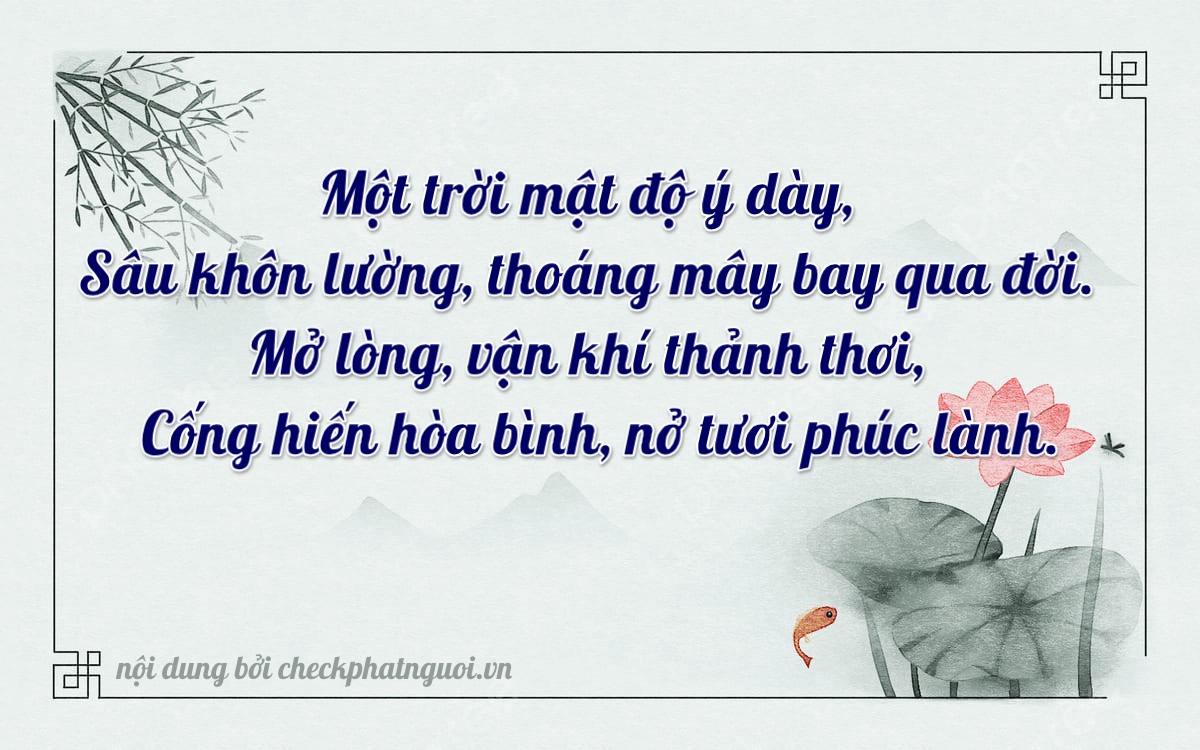 Bài thơ ý nghĩa cho <b>biển số 68B1-13218</b> tại website checkphatnguoi.vn