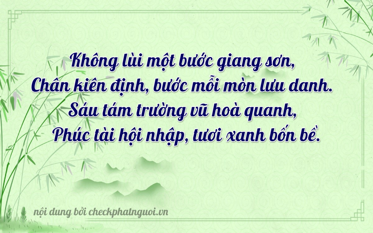 Bài thơ ý nghĩa cho <b>biển số 68BA-06688</b> tại website checkphatnguoi.vn