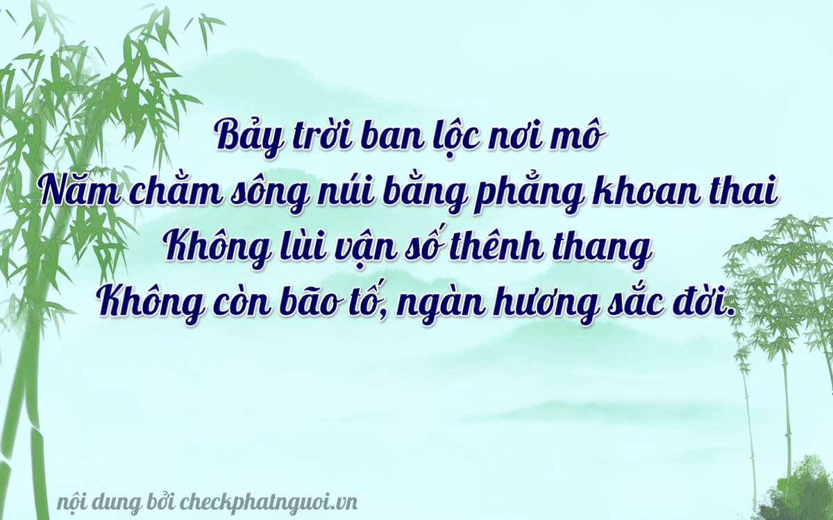 Bài thơ ý nghĩa cho <b>biển số 68BA-07500</b> tại website checkphatnguoi.vn