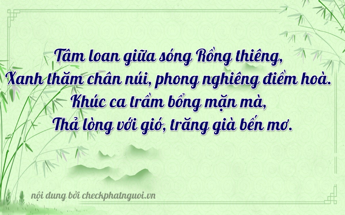 Bài thơ ý nghĩa cho <b>biển số 68BA-12424</b> tại website checkphatnguoi.vn