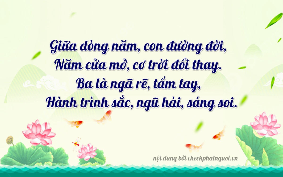 Bài thơ ý nghĩa cho <b>biển số 68BA-15353</b> tại website checkphatnguoi.vn