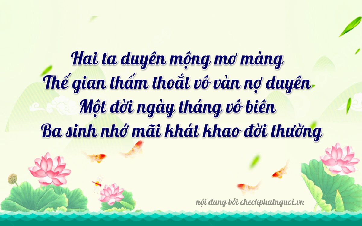 Bài thơ ý nghĩa cho <b>biển số 68C1-21134</b> tại website checkphatnguoi.vn