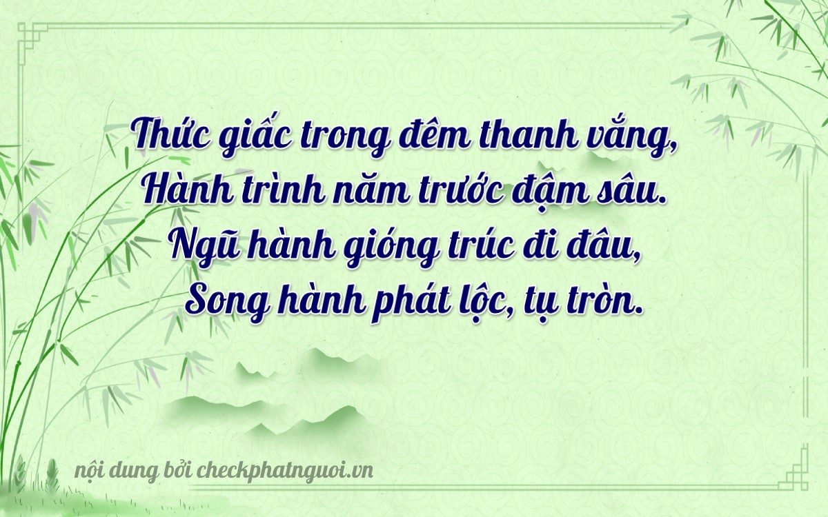 Bài thơ ý nghĩa cho <b>biển số 68C1-57822</b> tại website checkphatnguoi.vn