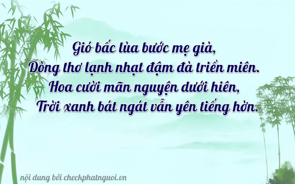 Bài thơ ý nghĩa cho <b>biển số 68C-79663</b> tại website checkphatnguoi.vn