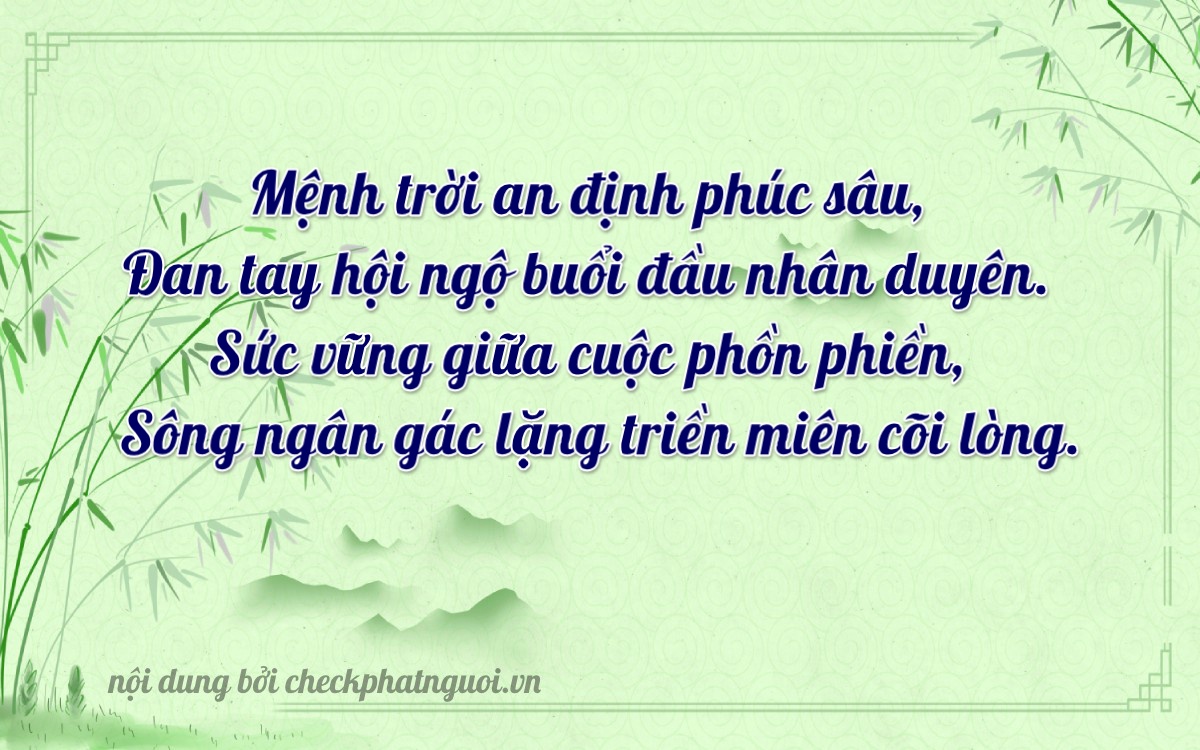 Bài thơ ý nghĩa cho <b>biển số 68CA-02666</b> tại website checkphatnguoi.vn