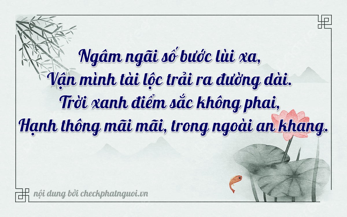 Bài thơ ý nghĩa cho <b>biển số 68D1-09952</b> tại website checkphatnguoi.vn