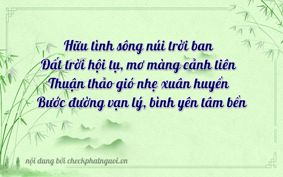 Bài thơ ý nghĩa cho <b>biển số 68D1-28635</b> tại website checkphatnguoi.vn