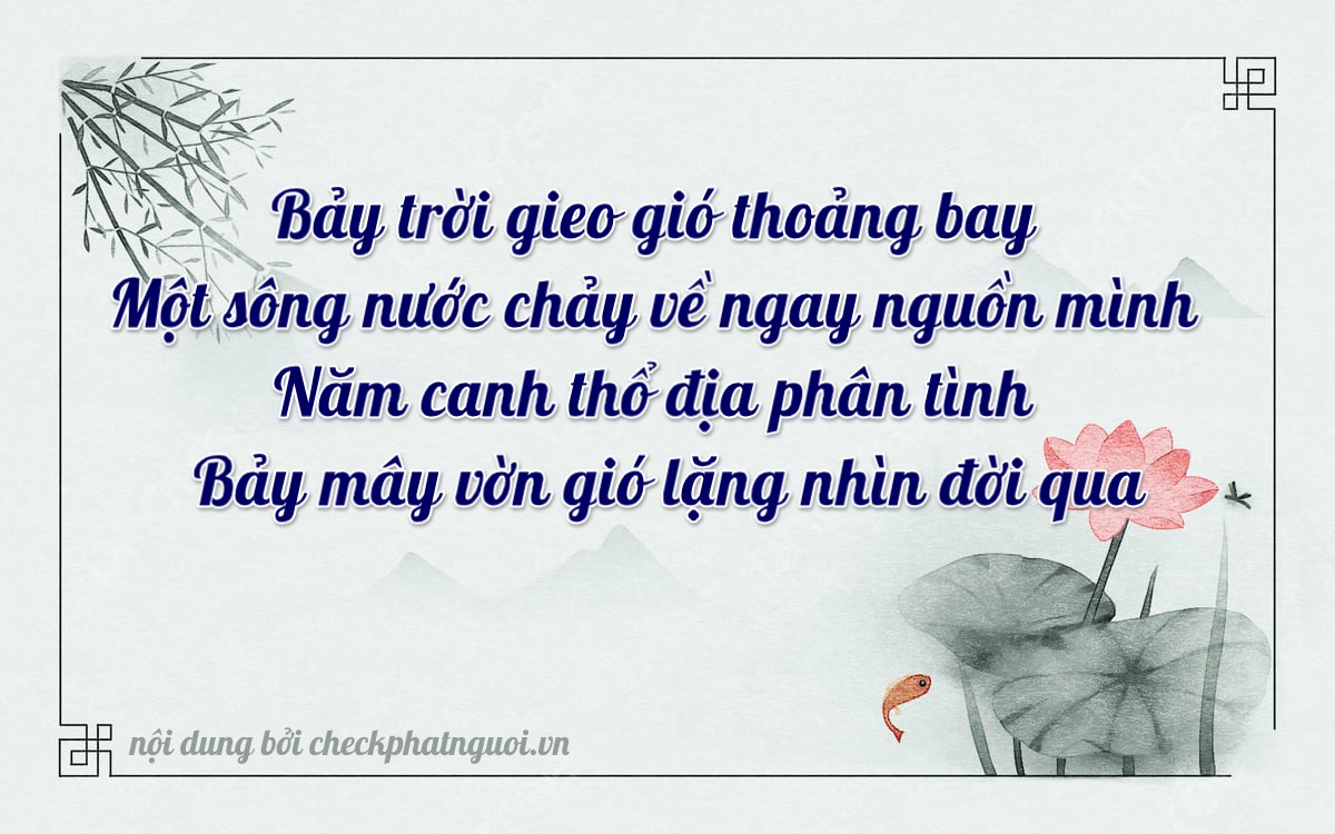 Bài thơ ý nghĩa cho <b>biển số 68D1-71570</b> tại website checkphatnguoi.vn