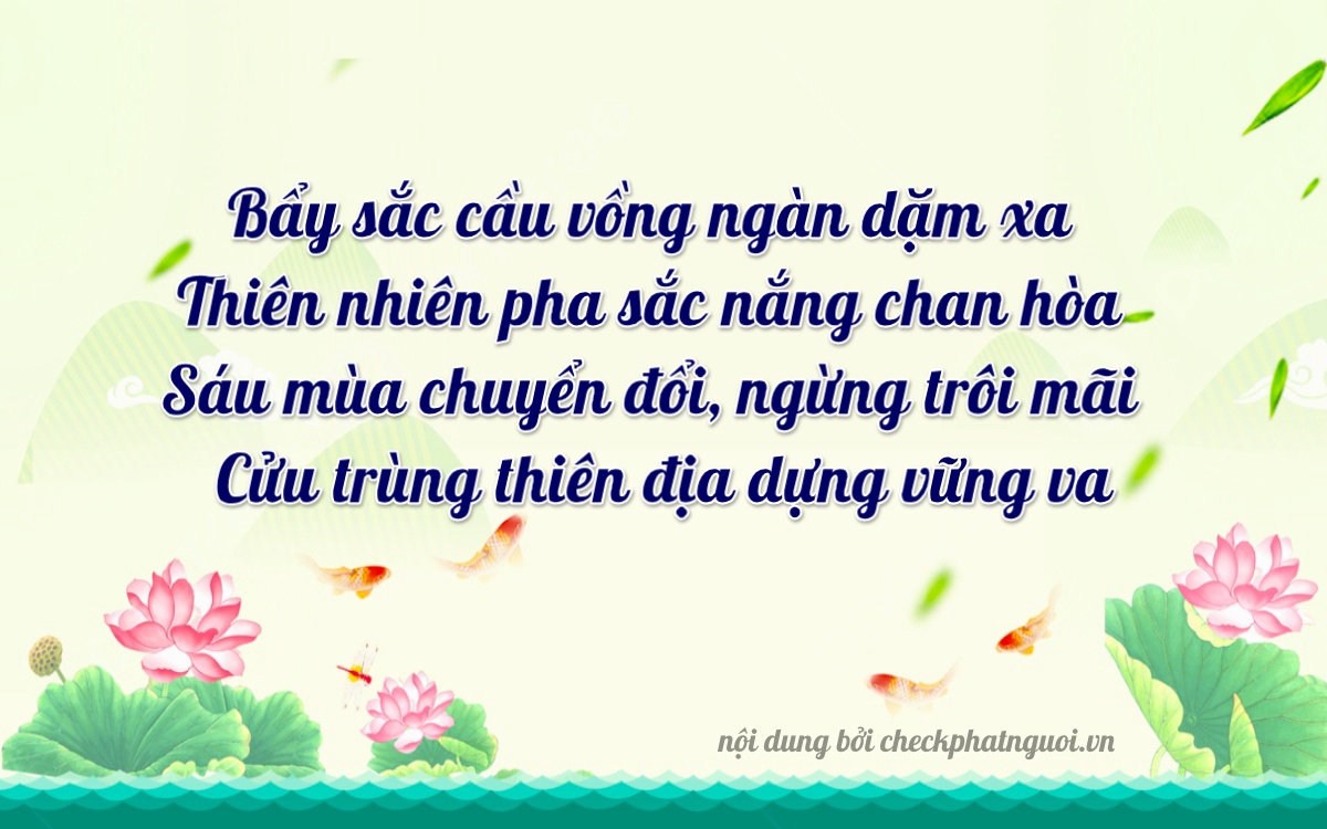 Bài thơ ý nghĩa cho <b>biển số 68D1-75693</b> tại website checkphatnguoi.vn