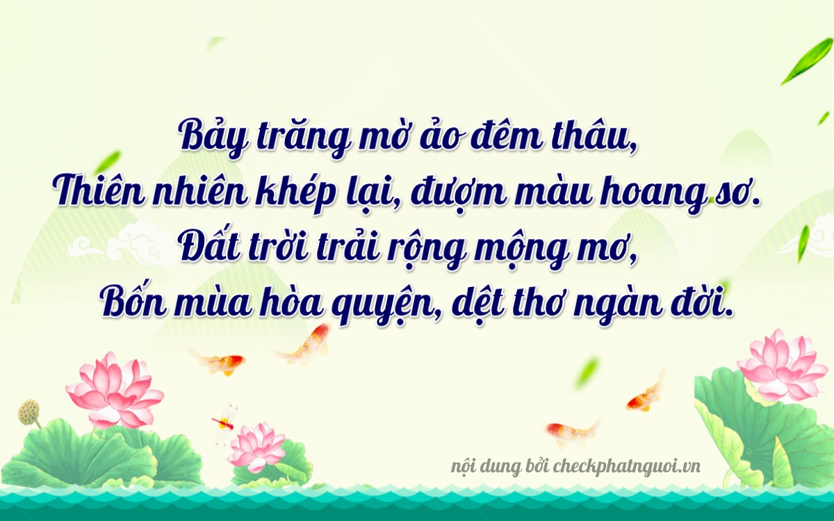 Bài thơ ý nghĩa cho <b>biển số 68D1-77244</b> tại website checkphatnguoi.vn