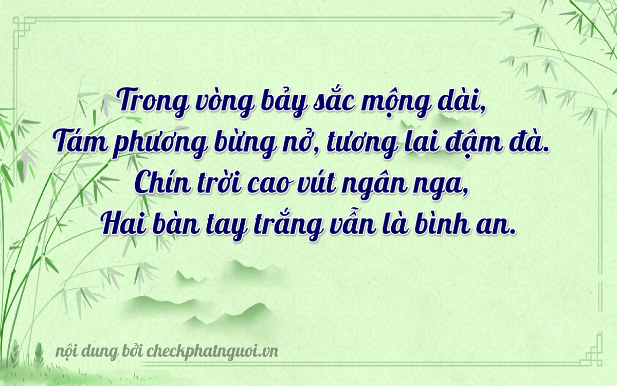 Bài thơ ý nghĩa cho <b>biển số 68D1-78922</b> tại website checkphatnguoi.vn