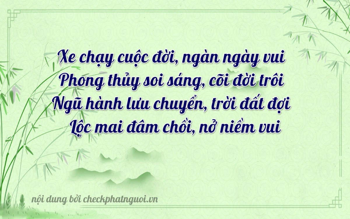 Bài thơ ý nghĩa cho <b>biển số 68E1-09418</b> tại website checkphatnguoi.vn