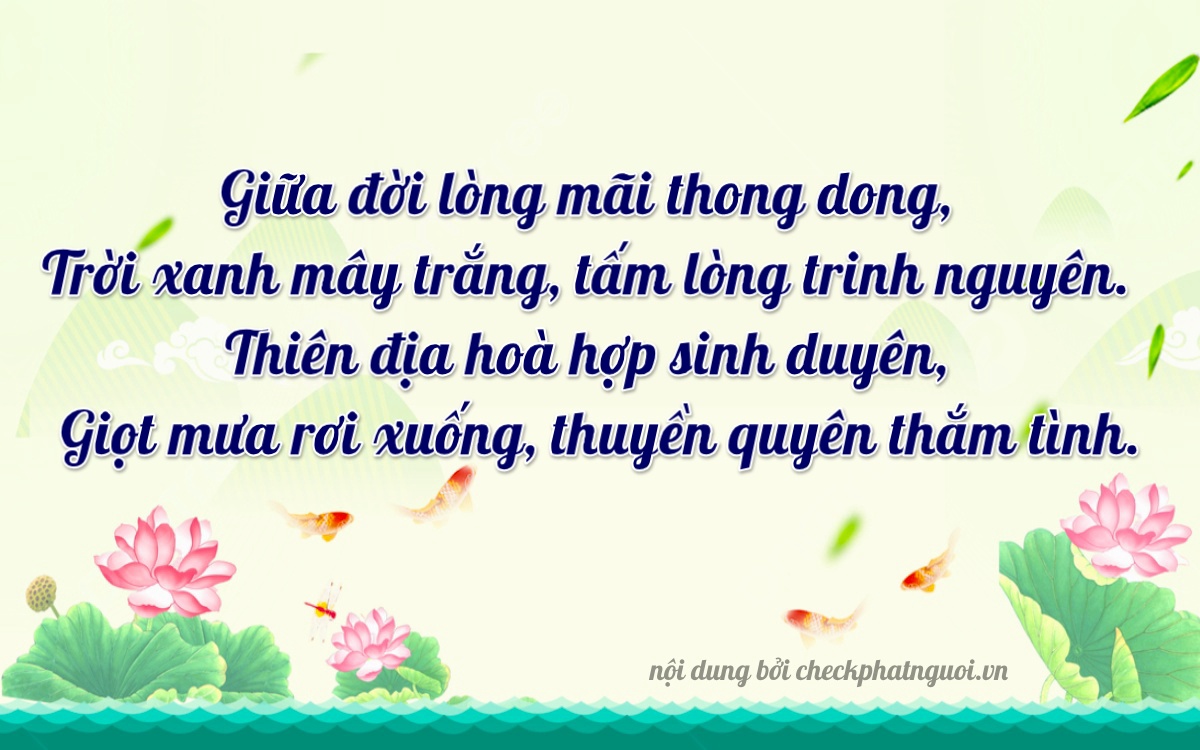 Bài thơ ý nghĩa cho <b>biển số 68E1-55101</b> tại website checkphatnguoi.vn