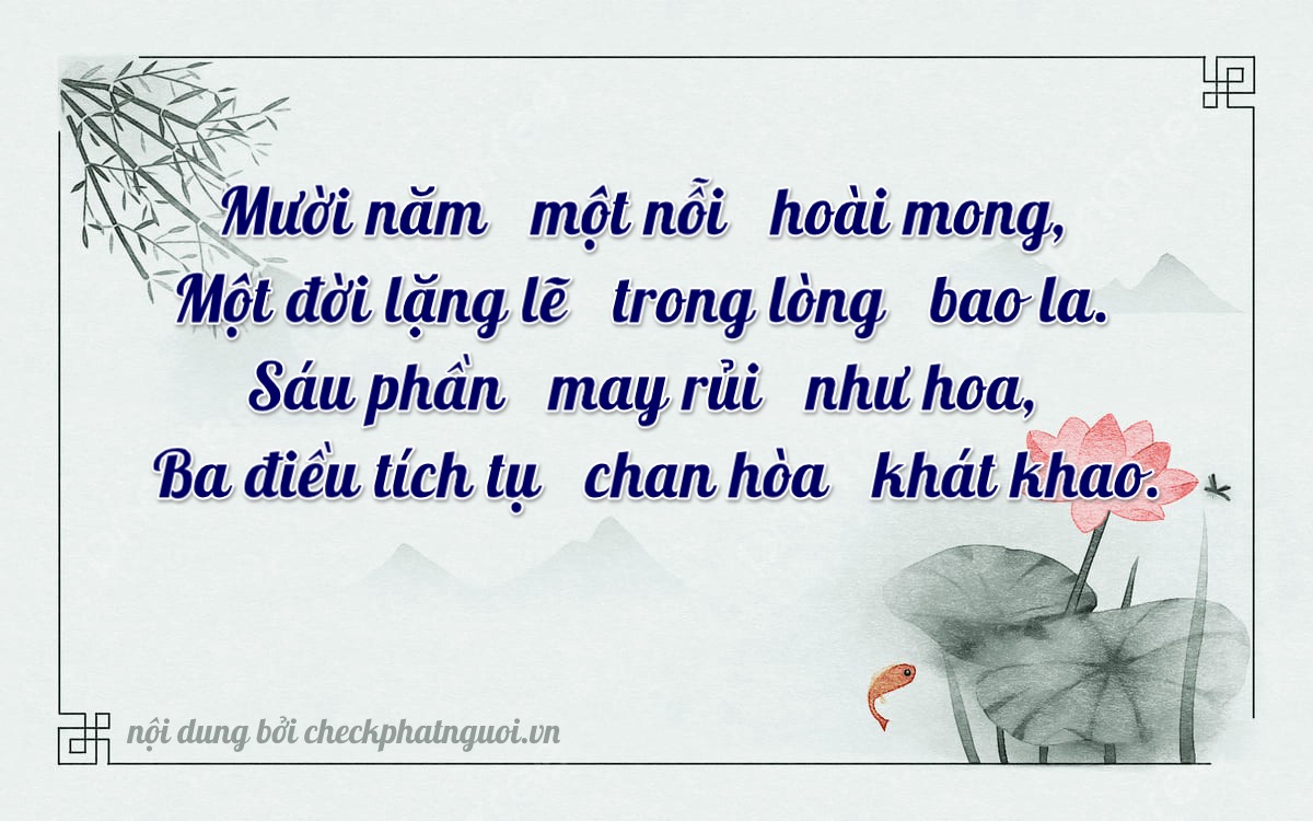 Bài thơ ý nghĩa cho <b>biển số 68F1-11633</b> tại website checkphatnguoi.vn