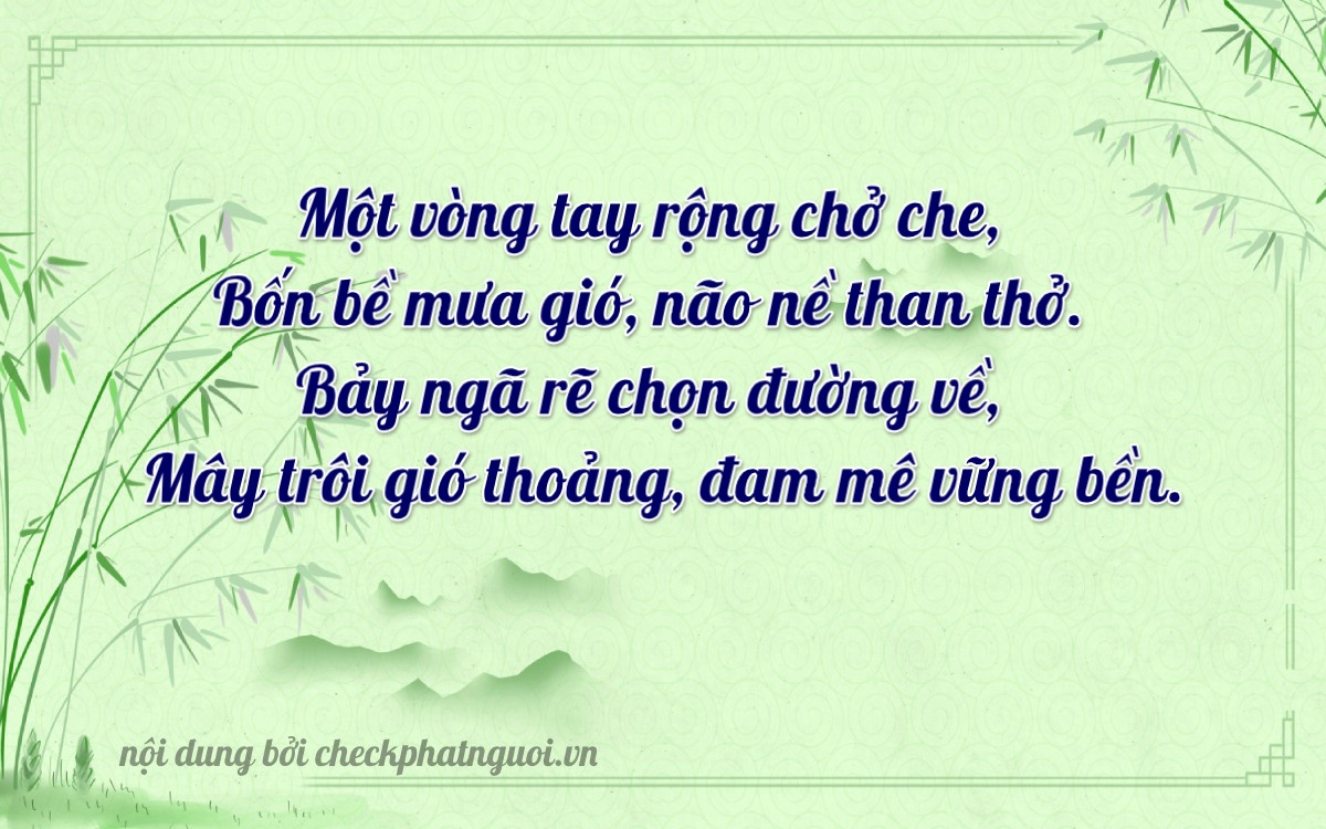 Bài thơ ý nghĩa cho <b>biển số 68F-2737</b> tại website checkphatnguoi.vn