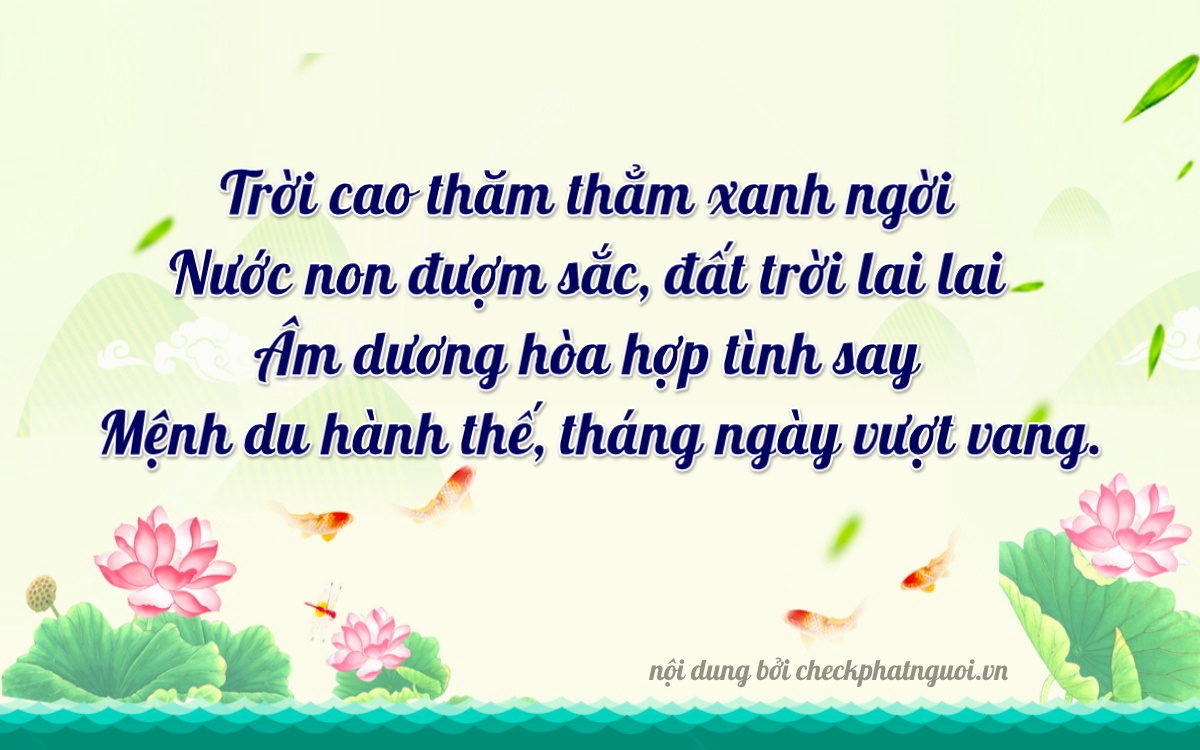 Bài thơ ý nghĩa cho <b>biển số 68F-53187</b> tại website checkphatnguoi.vn