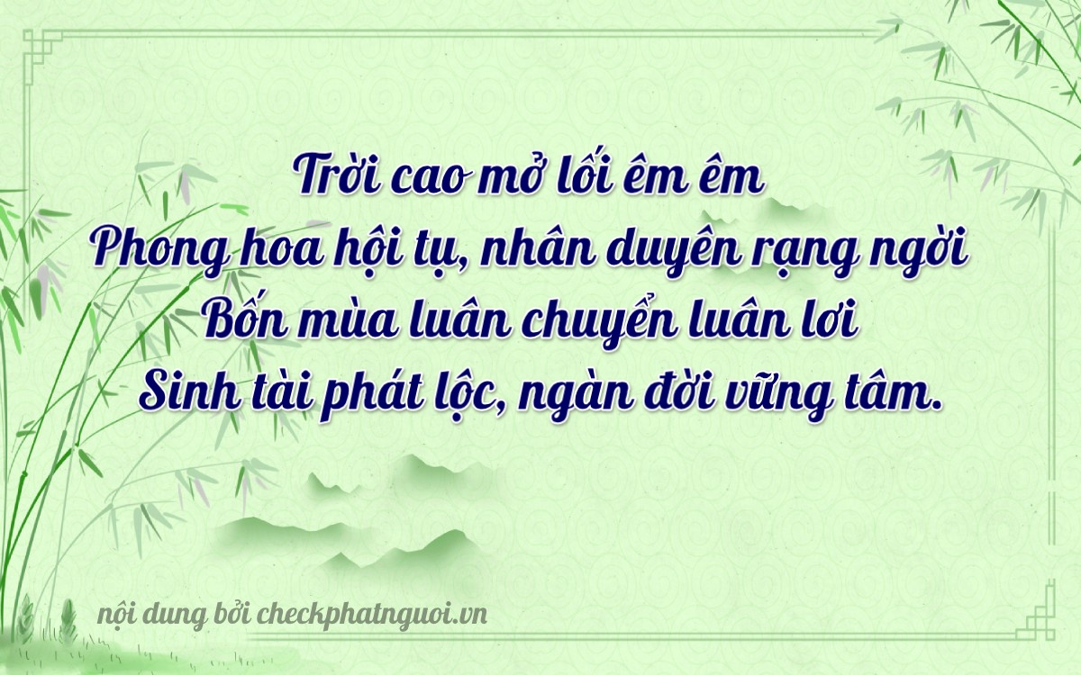 Bài thơ ý nghĩa cho <b>biển số 68FA-04386</b> tại website checkphatnguoi.vn