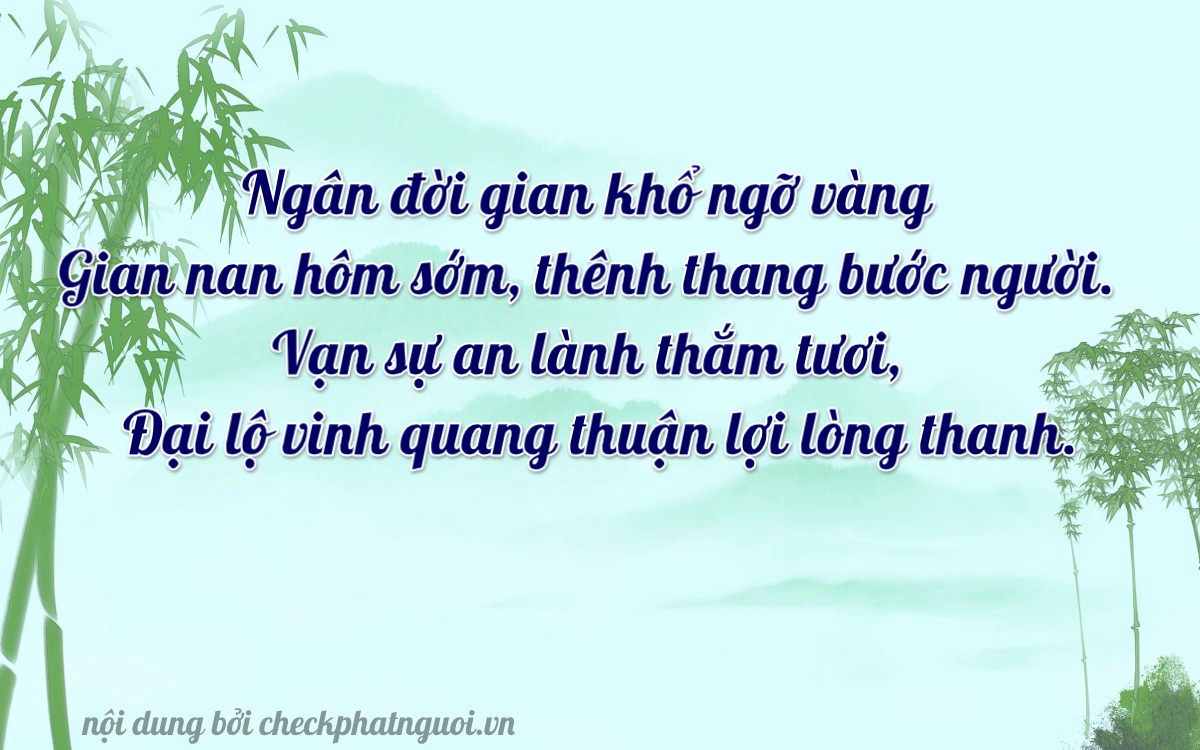 Bài thơ ý nghĩa cho <b>biển số 68FA-07412</b> tại website checkphatnguoi.vn