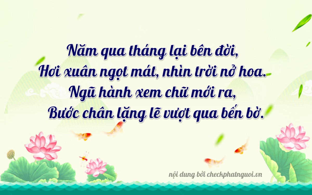 Bài thơ ý nghĩa cho <b>biển số 68G1-58585</b> tại website checkphatnguoi.vn