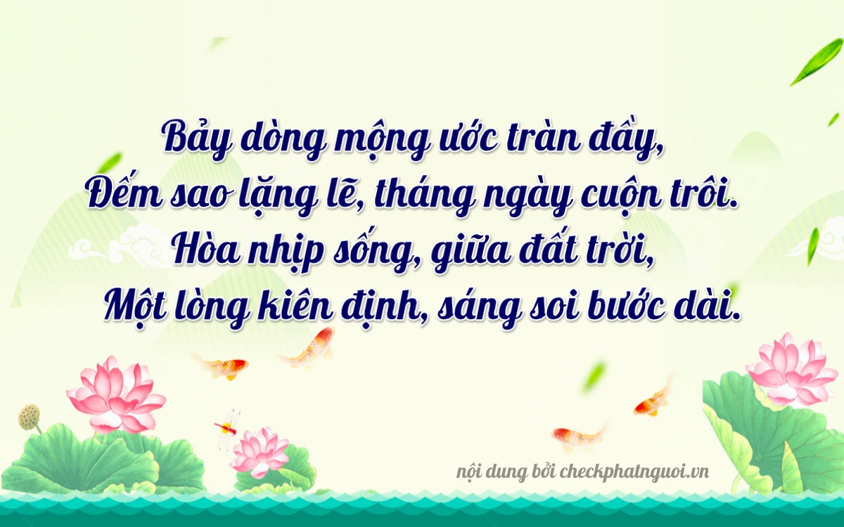 Bài thơ ý nghĩa cho <b>biển số 68G1-70101</b> tại website checkphatnguoi.vn
